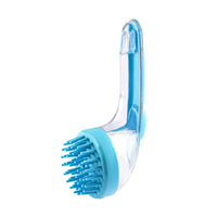 HKM-2684093 Long Handle Pet Bath and Grooming Brush with Soft Bristles and Soap Container