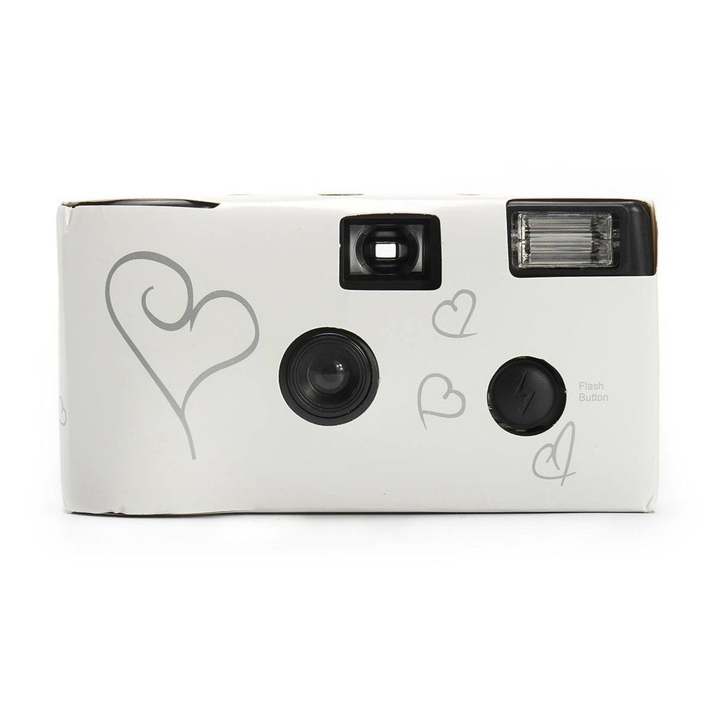 HKM-268435 Children's Disposable Film Camera with Manual Operation and 3x Optical Zoom - White