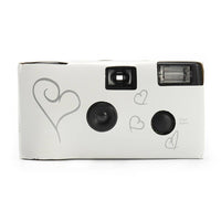 HKM-268435 Children's Disposable Film Camera with Manual Operation and 3x Optical Zoom - White