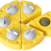 HKM-2684861 Cheese-Shaped Catnip Balls for Cats - Stress Relief & Interactive Play for All Ages