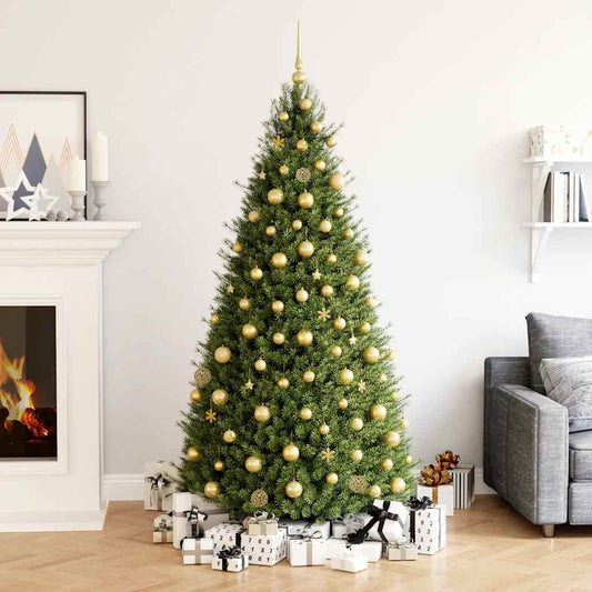 HKM-268499 111-Piece Polystyrene Christmas Bauble Set - Various Colors, Perfect for Holiday Decorating