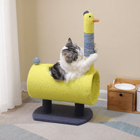 HKM-2685501 Durable Cat Climbing Frame with Sisal Scratching Post and Playful Jumping Platforms