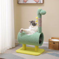 HKM-2685501 Durable Cat Climbing Frame with Sisal Scratching Post and Playful Jumping Platforms