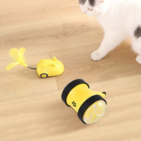 HKM-2687037 Remote Control Food Leaking Car with Fun Toy Mouse - Electric Toy for Kids
