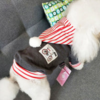 HKM-2687293 Casual Cotton Clothes for Pets - Soft and Comfortable Spring/Summer Wear in Blue and Grey