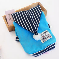HKM-2687293 Casual Cotton Clothes for Pets - Soft and Comfortable Spring/Summer Wear in Blue and Grey