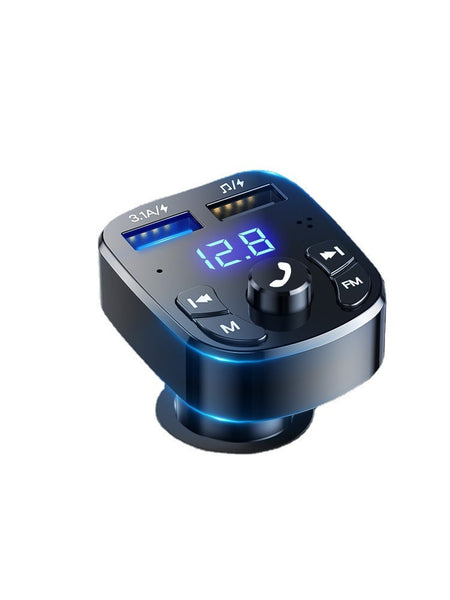 HKM-268755 Bluetooth 5.0 FM Transmitter with Hands-Free Calling and USB Charger for Cars