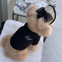 HKM-2688573 Adjustable French Straw Sun Hat for Pets with Elegant Lace and Flower Designs