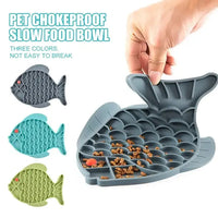 HKM-2689469 Slow Feeding Silicone Lick Mat for Dogs - Anti-Gulping Rice Bowl for Small to Medium Pets