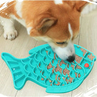 HKM-2689469 Slow Feeding Silicone Lick Mat for Dogs - Anti-Gulping Rice Bowl for Small to Medium Pets