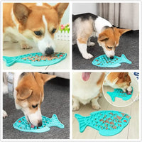 HKM-2689469 Slow Feeding Silicone Lick Mat for Dogs - Anti-Gulping Rice Bowl for Small to Medium Pets