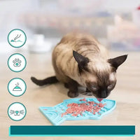 HKM-2689469 Slow Feeding Silicone Lick Mat for Dogs - Anti-Gulping Rice Bowl for Small to Medium Pets