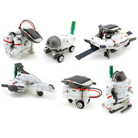 HKM-268947 Solar Powered 6-in-1 DIY Robot Model Kit for Kids, Educational Science & Building Toy, Ages 8+