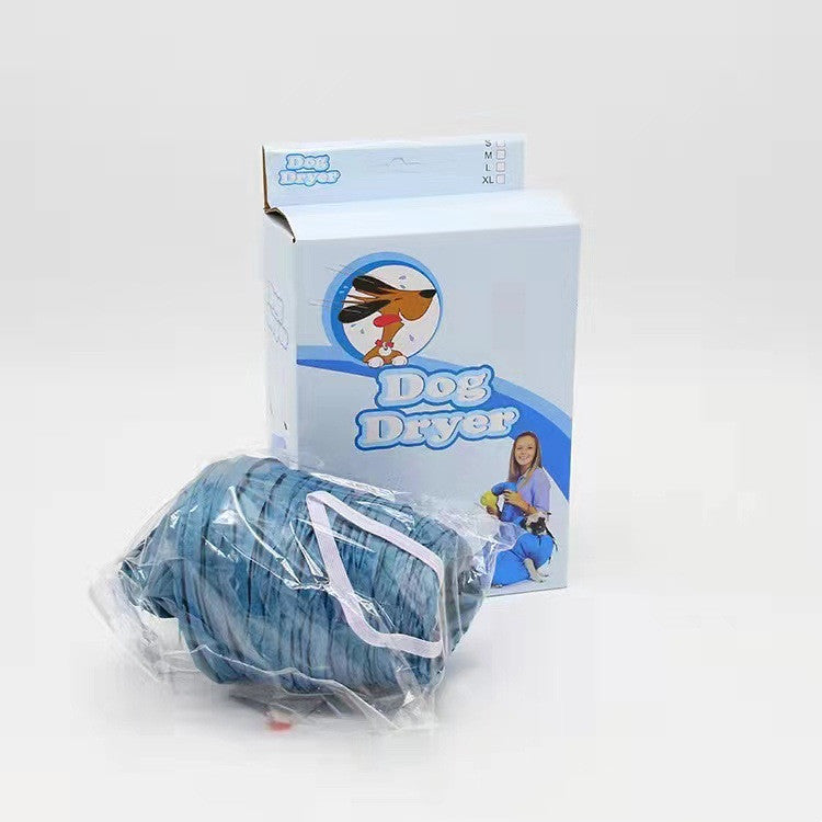 HKM-2689853 Pet Dog and Cat Bath Drying Bag - High-Density Oxford Cloth, Blue, Fashion Simple Design