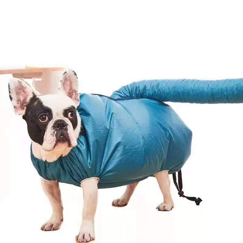 HKM-2689853 Pet Dog and Cat Bath Drying Bag - High-Density Oxford Cloth, Blue, Fashion Simple Design