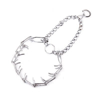 HKM-2689981 Stimulation Chain Training Collar for Active Dogs - Adjustable Metal Design with Multiple Sizes