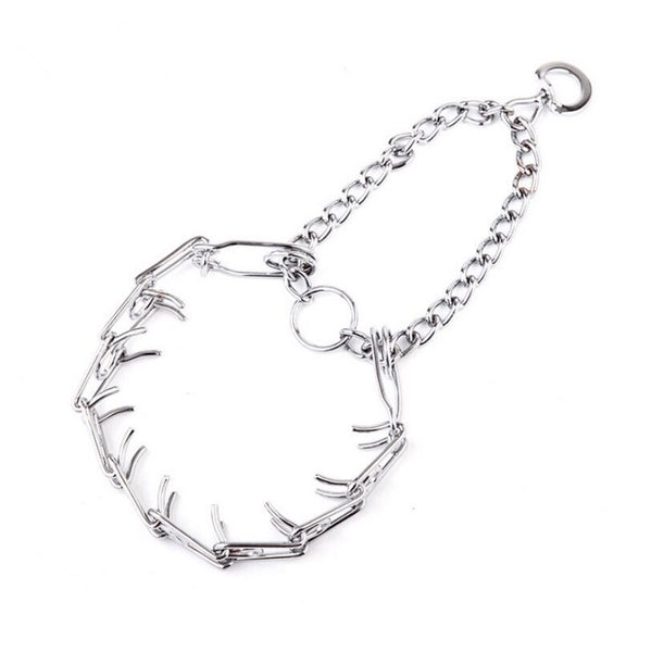 HKM-2689981 Stimulation Chain Training Collar for Active Dogs - Adjustable Metal Design with Multiple Sizes
