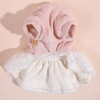 HKM-2690365 Cute Pink Fleece Pullover Skirt for Dogs - Thick Wool Knitted Pet Apparel