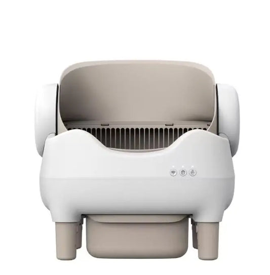 HKM-269139 Smart Cat Litter Box with Automatic Cleaning and Large 65L Capacity, Open Design