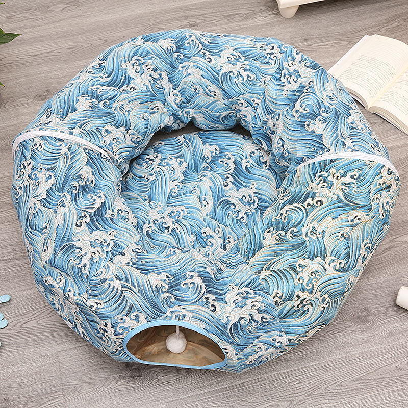 HKM-2692029 Cozy Pet Sleeping Bag for Cats ¨C Multi-Season Styles with Soft PP Cotton Lining