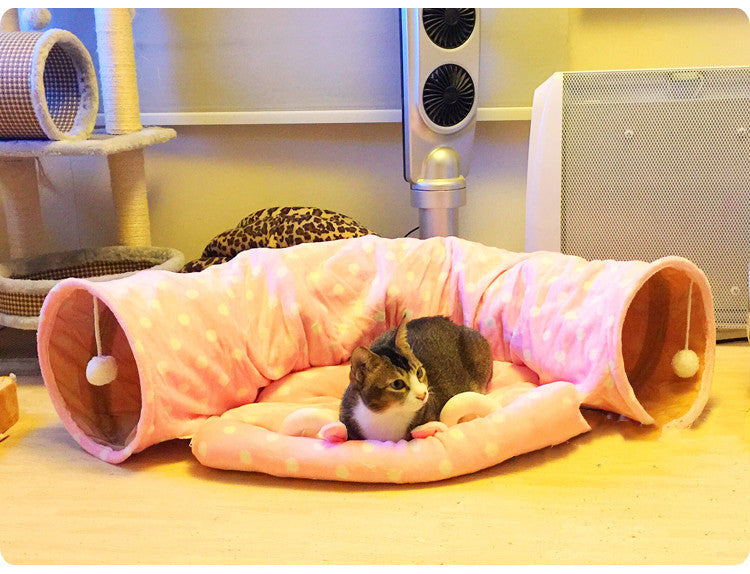 HKM-2692029 Cozy Pet Sleeping Bag for Cats ¨C Multi-Season Styles with Soft PP Cotton Lining