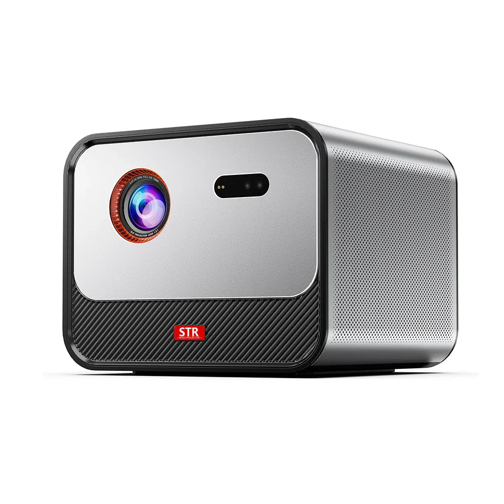 HKM-269203 1080P HD Portable LED DLP Projector with Smart Android and WiFi Connectivity for Home Cinema