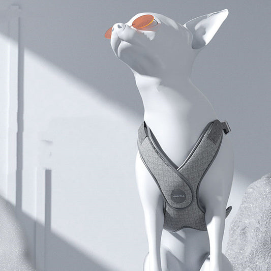 HKM-269203 Adjustable Nylon Dog Harness with Leash - Multiple Sizes and Colors Available