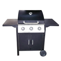 HKM-269203 Komenjoy G029300 3-Burner Outdoor Gas Grill with Warming Rack and Removable Grease Pan