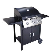 HKM-269203 Komenjoy G029300 3-Burner Outdoor Gas Grill with Warming Rack and Removable Grease Pan