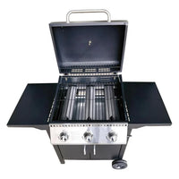 HKM-269203 Komenjoy G029300 3-Burner Outdoor Gas Grill with Warming Rack and Removable Grease Pan