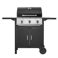 HKM-269203 Komenjoy G029300 3-Burner Outdoor Gas Grill with Warming Rack and Removable Grease Pan