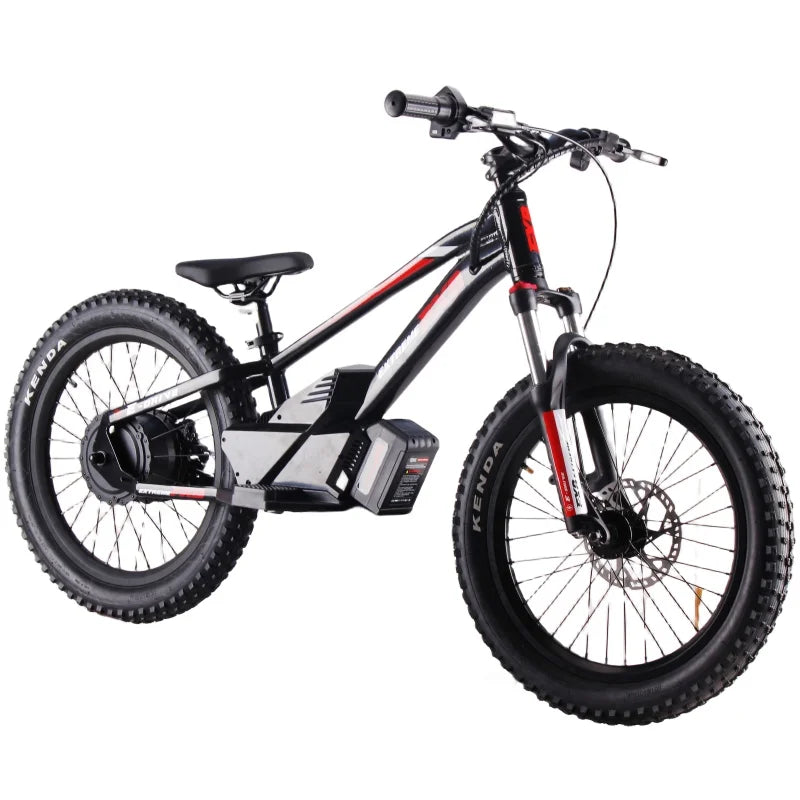 HKM-269267 Electric Balance Bike for Kids - 12/16/20 Inch Aluminum Alloy Frame, 36V Lithium Battery, Adjustable Speed, Ideal for Ages 8-12