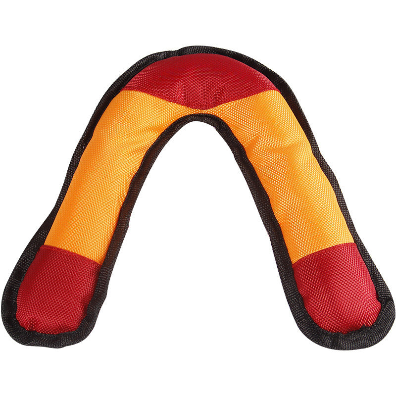 HKM-2692797 Durable Oxford Cloth Dog Plush Toy - Vocal and Bite Resistant, Available in Green, Red, and Blue