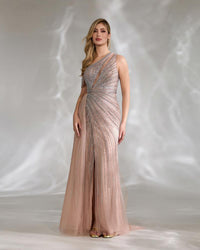 HKM-269395 Elegant Pink Evening Gown for Women - Model EZ25135