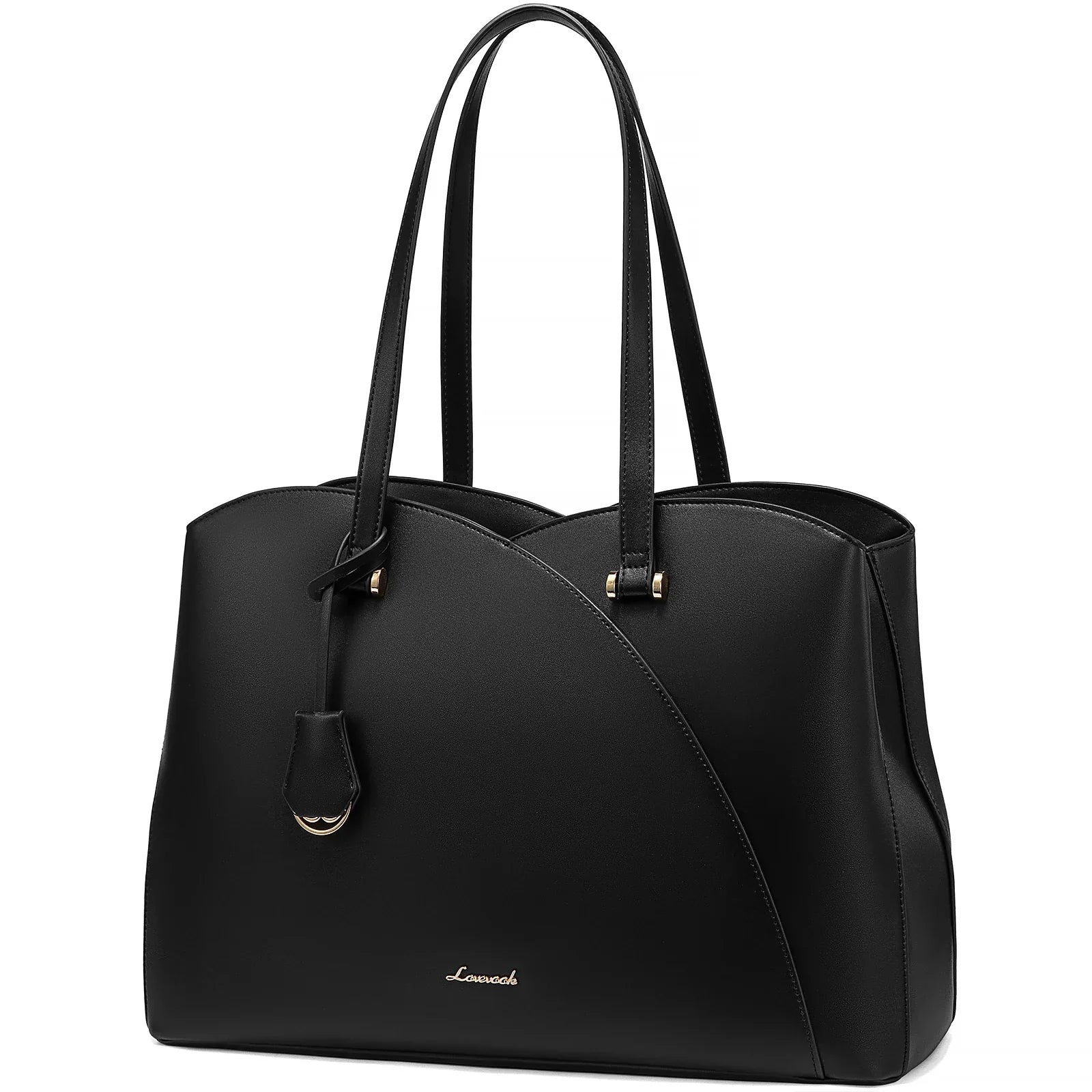 HKM-269395 Trendy 15.6in PU Shoulder Bag for Women - Stylish Luxury Tote Handbag
