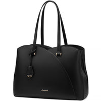 HKM-269395 Trendy 15.6in PU Shoulder Bag for Women - Stylish Luxury Tote Handbag