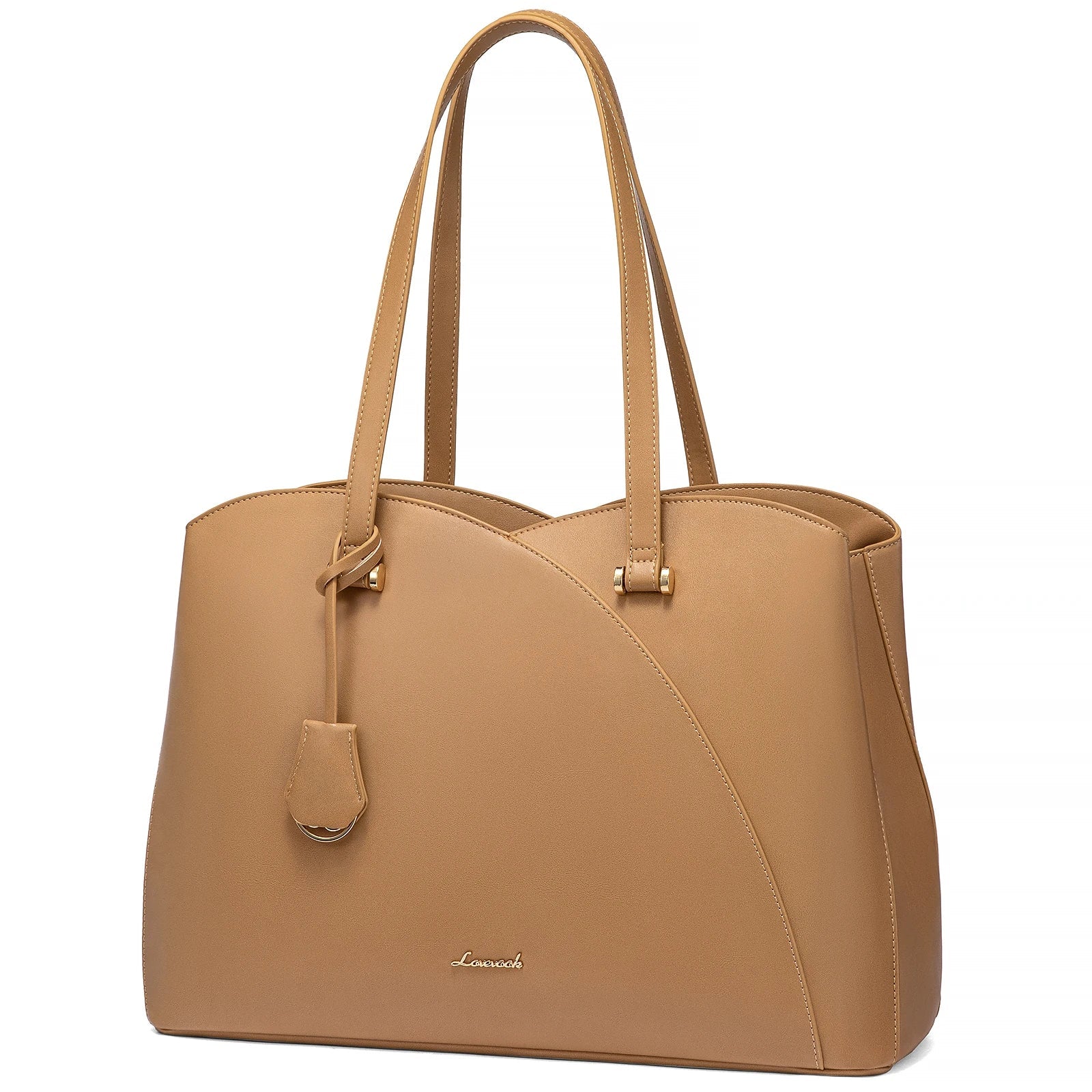 HKM-269395 Trendy 15.6in PU Shoulder Bag for Women - Stylish Luxury Tote Handbag