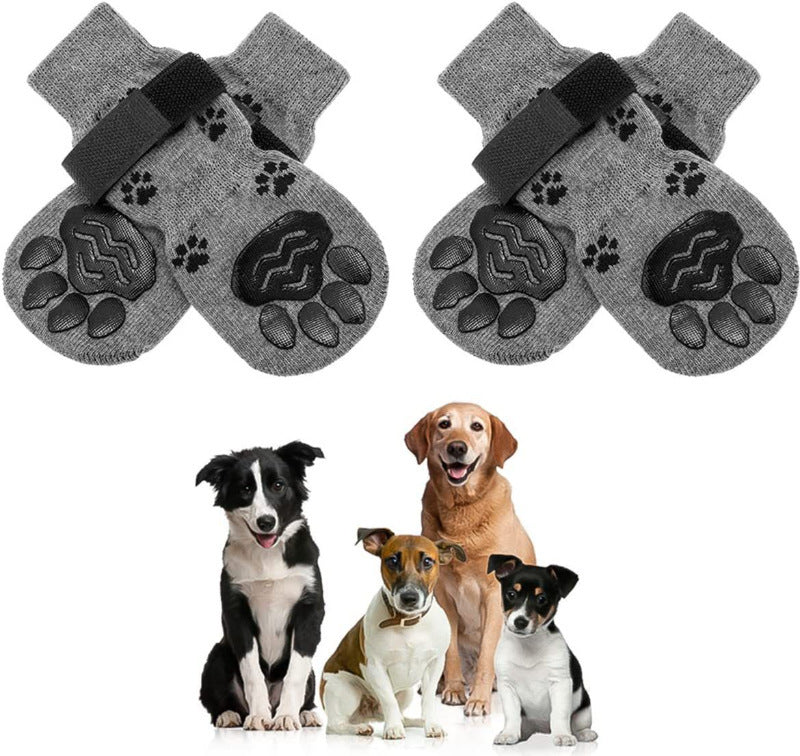 HKM-2694589 Dog Socks Booties - Anti-Slip Mute for Medium to Large Dogs
