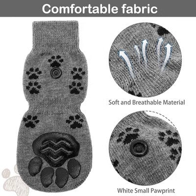 HKM-2694589 Dog Socks Booties - Anti-Slip Mute for Medium to Large Dogs