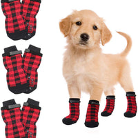 HKM-2694589 Dog Socks Booties - Anti-Slip Mute for Medium to Large Dogs