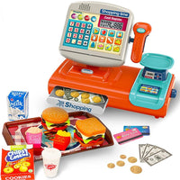 HKM-269523 Electronic Cashier Register Toy for Kids - Pretend Play Supermarket Experience for Ages 2-13
