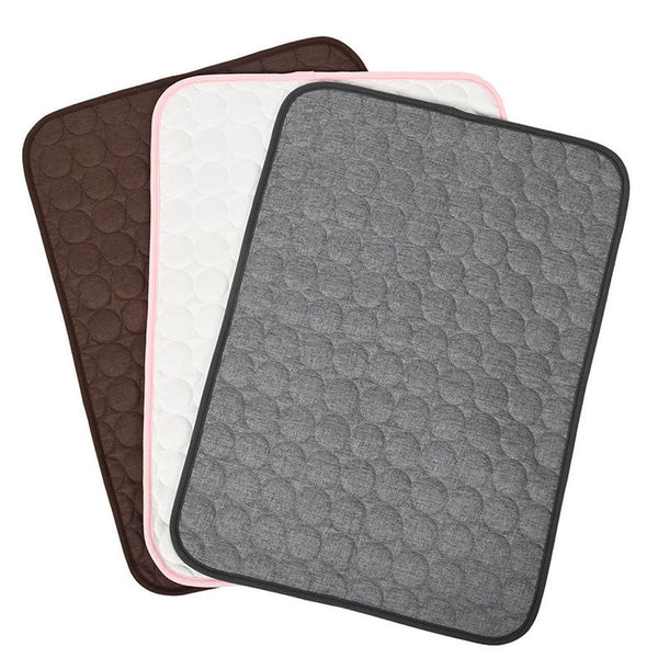 HKM-269523 Reversible Thermal Dog Bed in Brown, Dark Gray, and Pink, Available in Sizes S and L