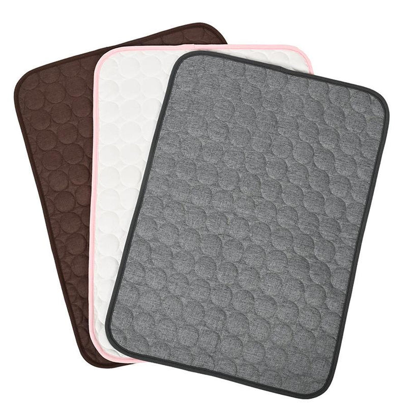 HKM-269523 Reversible Thermal Dog Bed in Brown, Dark Gray, and Pink, Available in Sizes S and L
