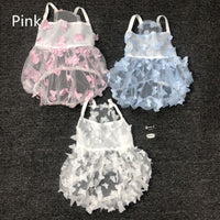 HKM-2696125 Breathable Anti-Shedding Satin Skirt for Dogs - Fashionable Minimalist Design in White, Blue, Pink
