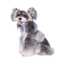 HKM-2697021 Woven Sun Hat for Small Dogs, Perfect for Yorkshire and Bichon in Casual Summer Style