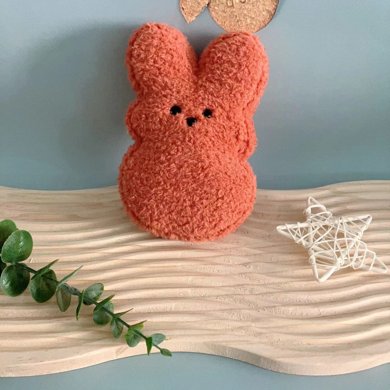 HKM-2697405 Easter Bunny Plush Doll Pet Toy for Dogs and Cats - 15cm Soft Plush in Various Colors