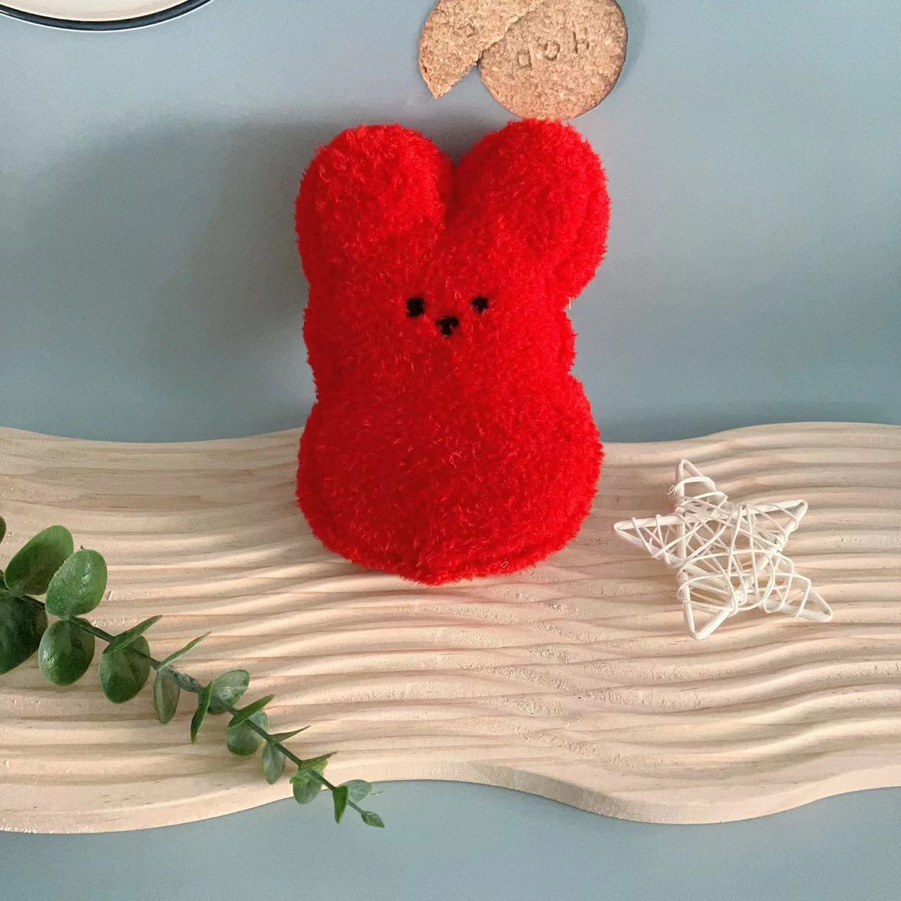 HKM-2697405 Easter Bunny Plush Doll Pet Toy for Dogs and Cats - 15cm Soft Plush in Various Colors