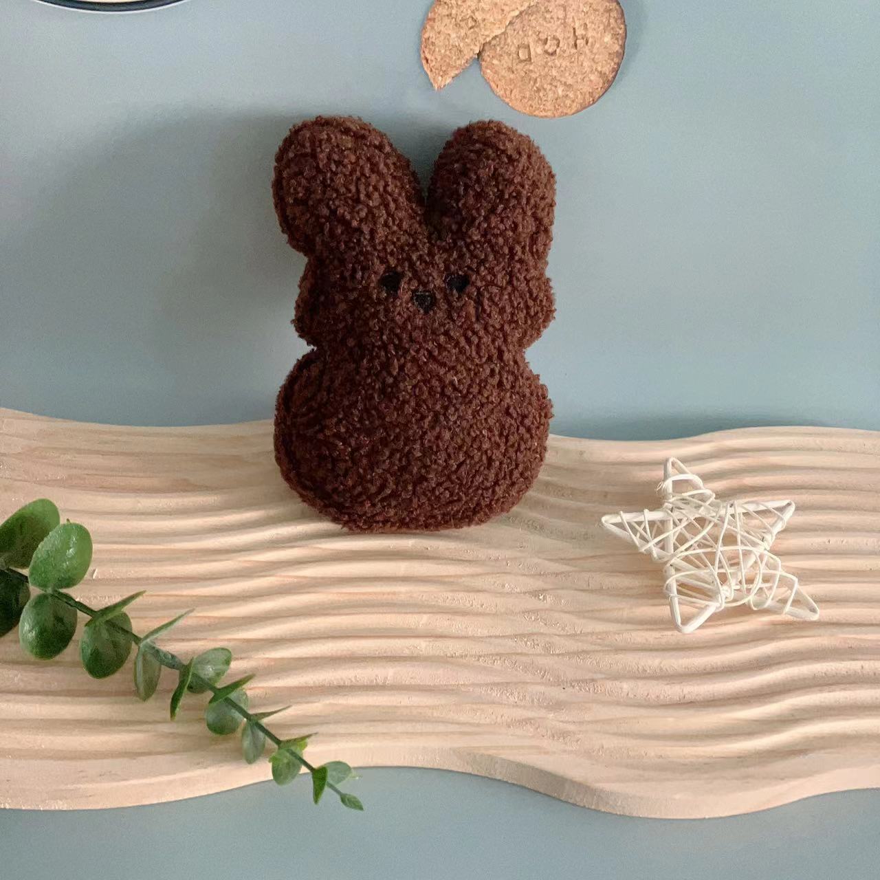 HKM-2697405 Easter Bunny Plush Doll Pet Toy for Dogs and Cats - 15cm Soft Plush in Various Colors