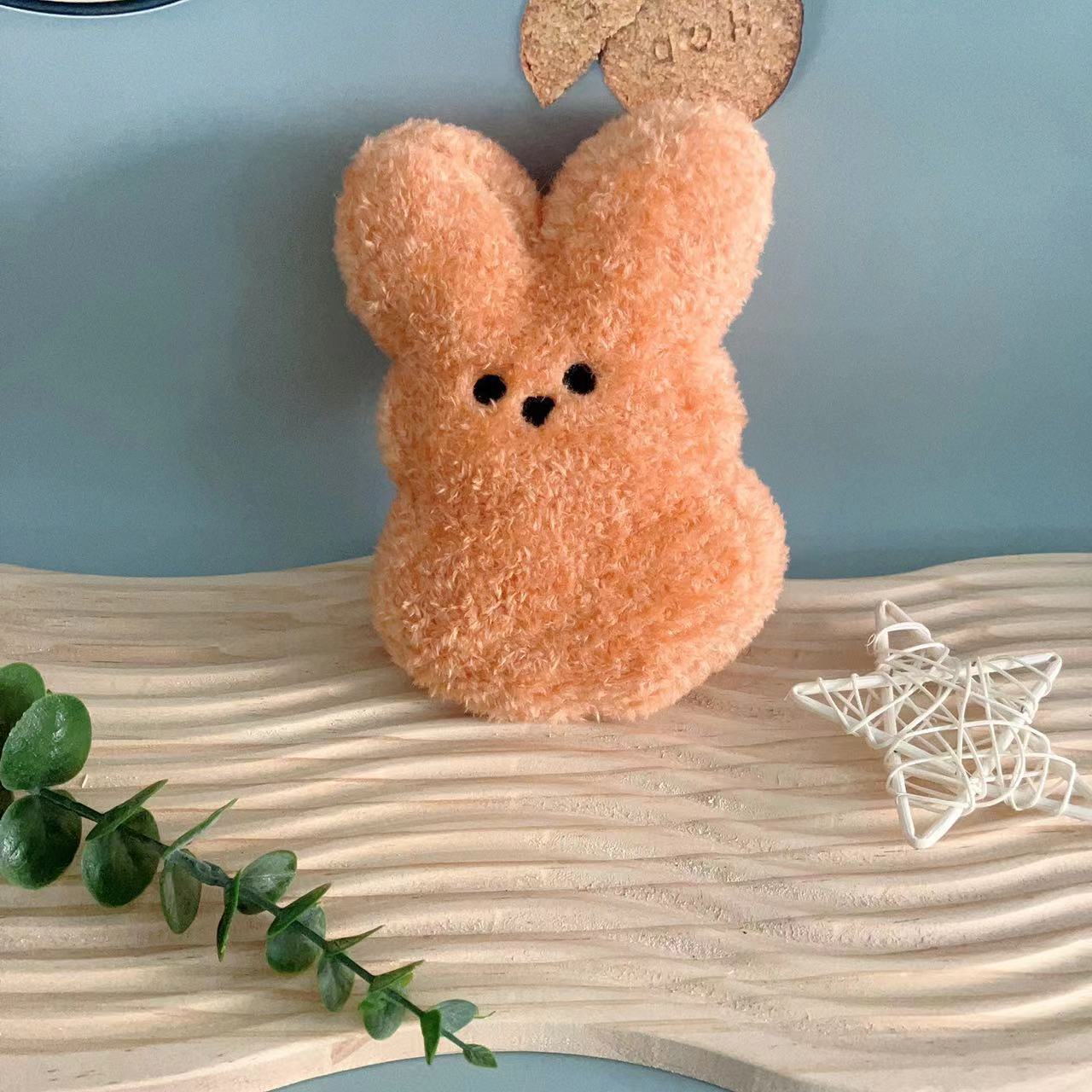 HKM-2697405 Easter Bunny Plush Doll Pet Toy for Dogs and Cats - 15cm Soft Plush in Various Colors