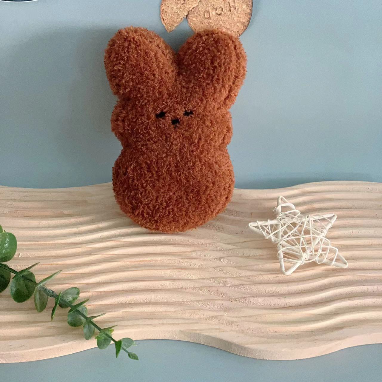 HKM-2697405 Easter Bunny Plush Doll Pet Toy for Dogs and Cats - 15cm Soft Plush in Various Colors